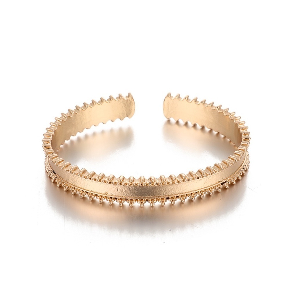*AXELLE* 4-Pc Gold x Rhinestone Bracelet Set - Picture 6 of 13